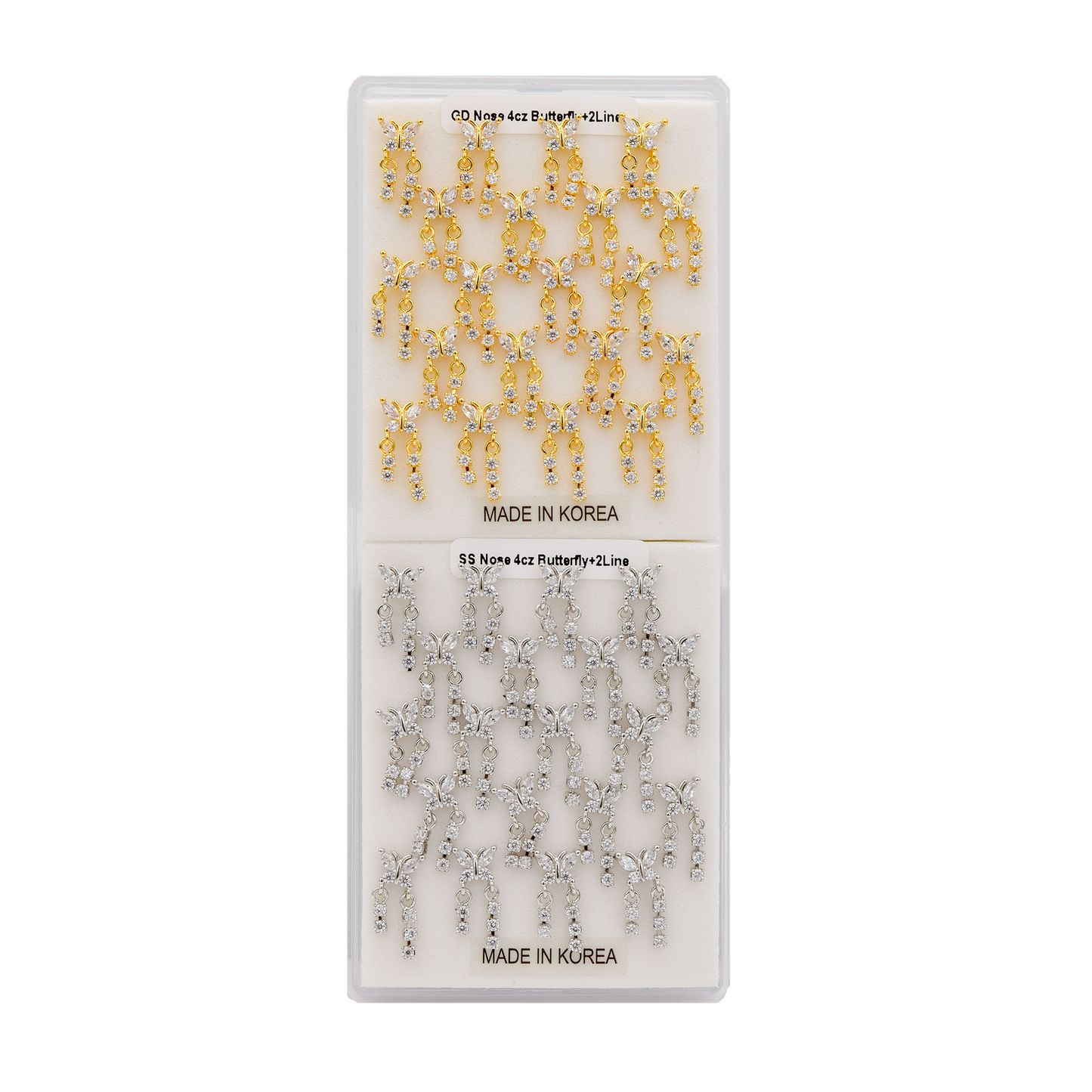 PN6B 4CZ Butterfly Dangle
