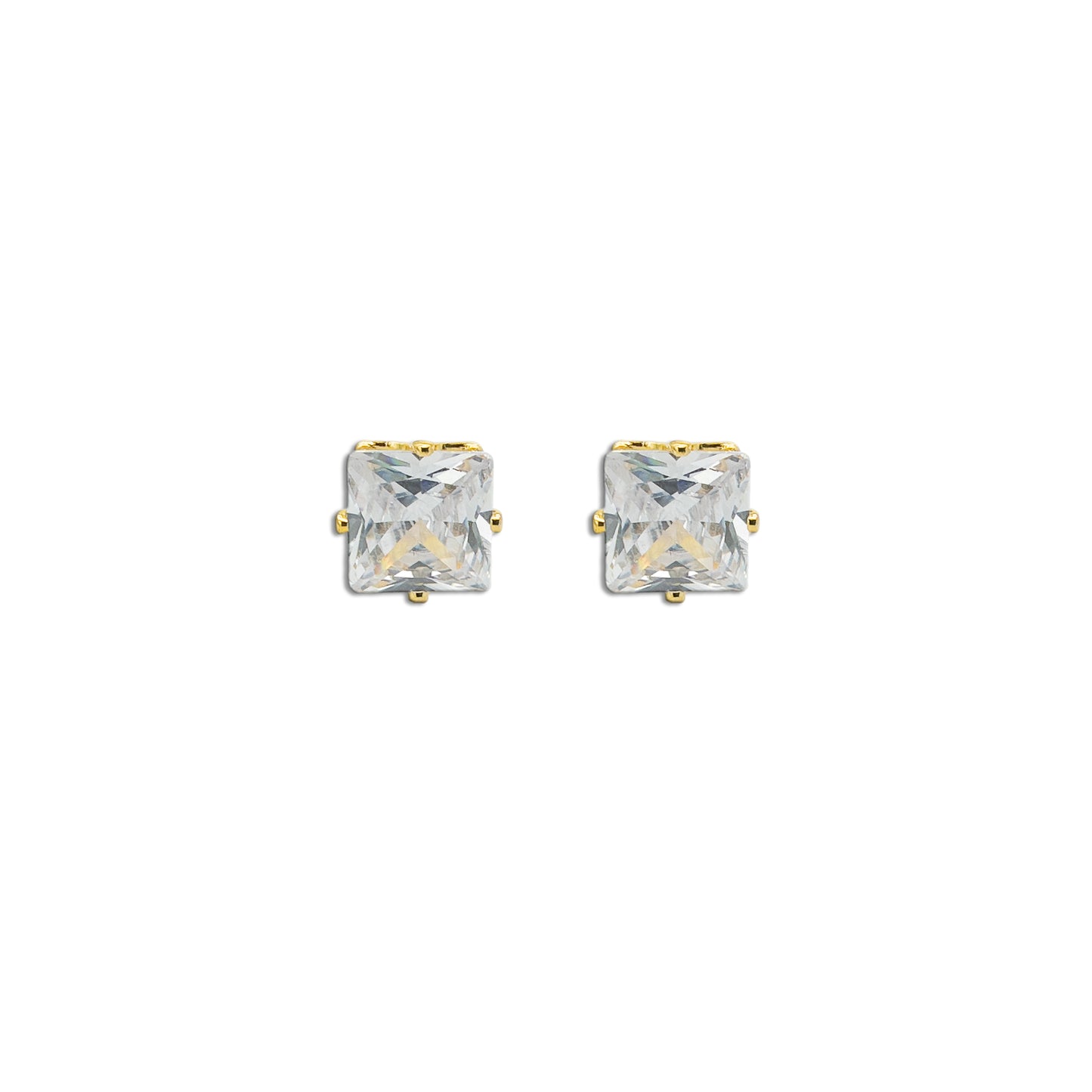 Cubic Zirconia Earring-Square