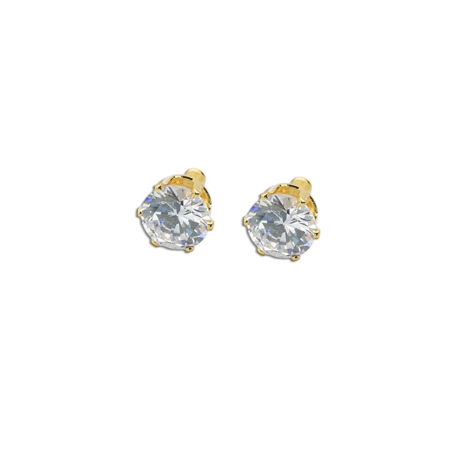 Cubic Zirconia Earring-Round