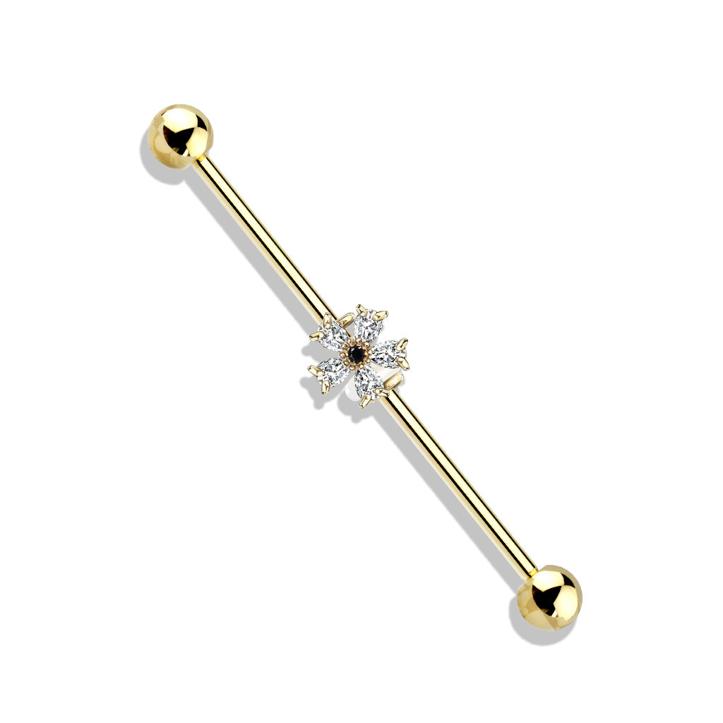 (IB) 5 Pears CZ Flower
